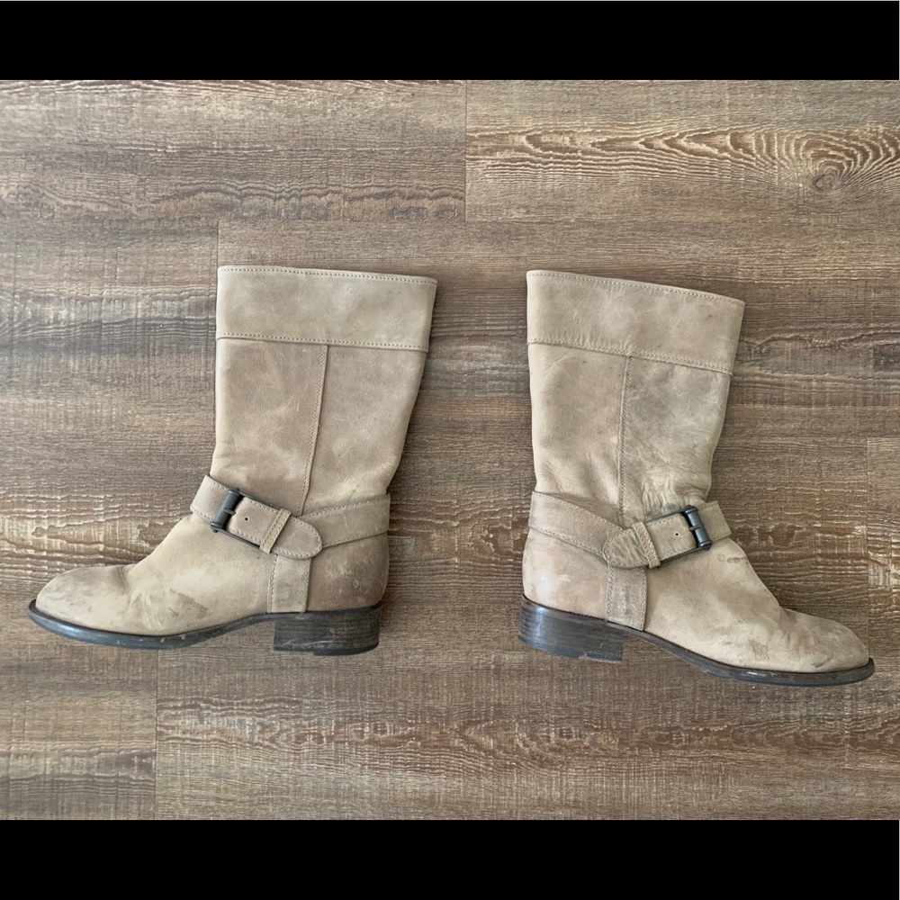 Cole Haan Nike air boots in stone color
